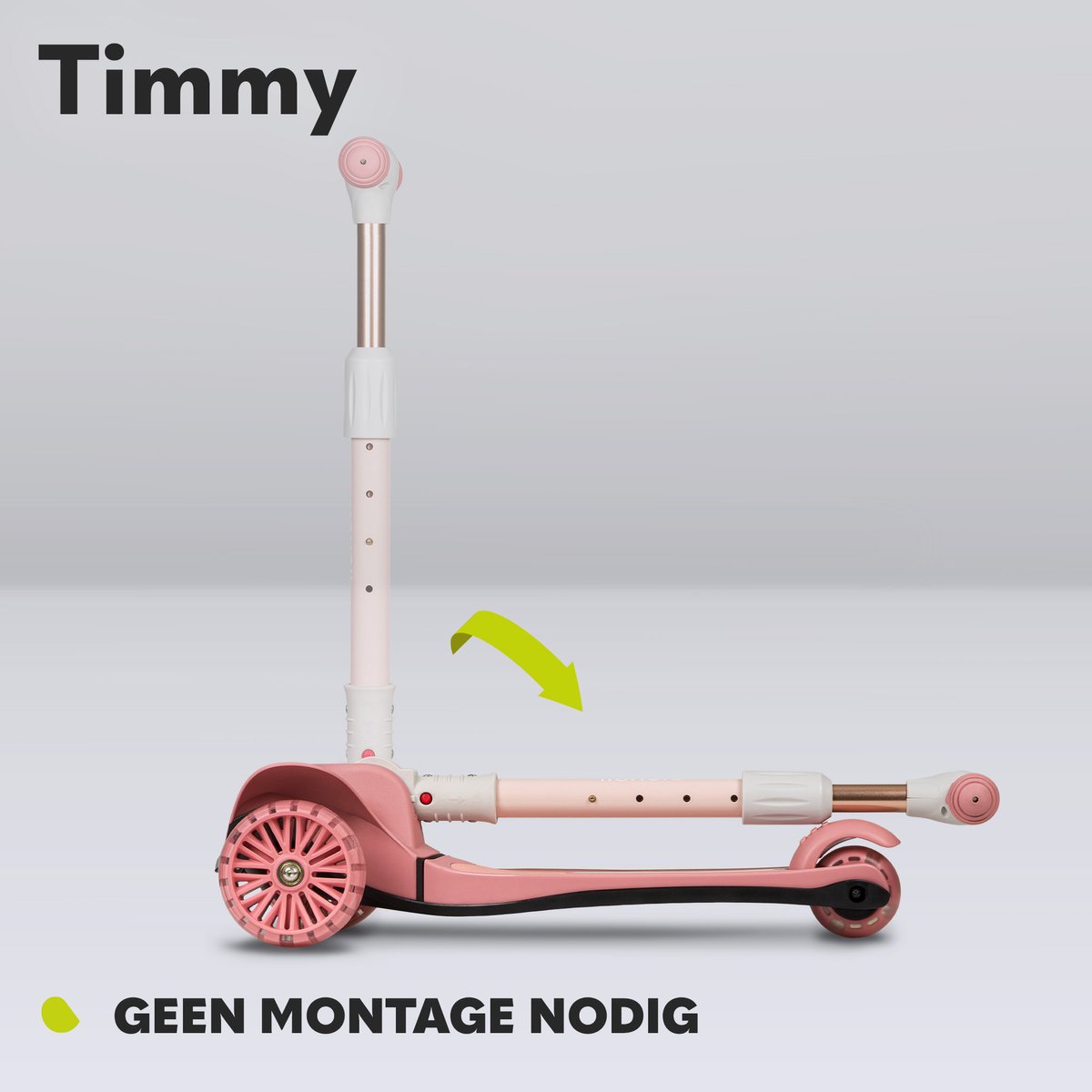 Lionelo Timmy Kinderstep - Balansstep voor kinderen - van 3 jaar - tot 50kg - verstelbaar - LED wielen - Anti-slip platform - Inklapbaar stuur - Verlichting in wielen & deck - Geen montage nodig — afbeelding 11