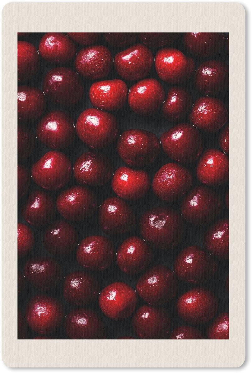 Muismat 18x27 cm - Mousepad Kersen - Rood - Muismatten