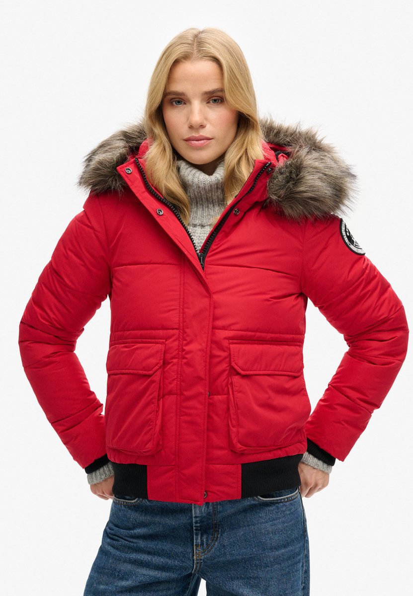 Superdry Everest Ella bomberjack Dames Gewatteerde jassen Chili Pepper