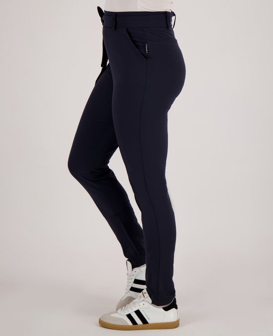 Je m'appelle Travelstof At Work Broek Slim fit Met stretch - Blauw - Maat XS