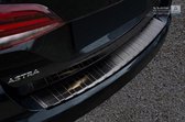 Avisa Zwart RVS Achterbumperprotector passend voor Opel Astra K Sportstourer 2016- 'Ribs'