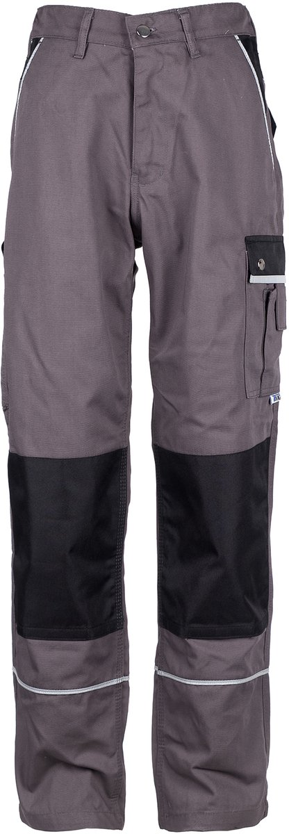 TMG STYLE WORK Werkbroek HEREN Veiligheidsbroek Grijs – Korte Beenlengte (73 cm) – Met Kniezak - Met D ring - Cordura Versterkt
