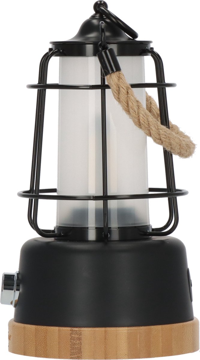 Brennenstuhl Oplaadbare campinglamp CAL 1 AC met henneptouw en bamboevoet (350lm, IP44, brandtijd tot 75h, dimbaar, power bank, instelbare lichtkleur) van Brennenstuhl — afbeelding 3