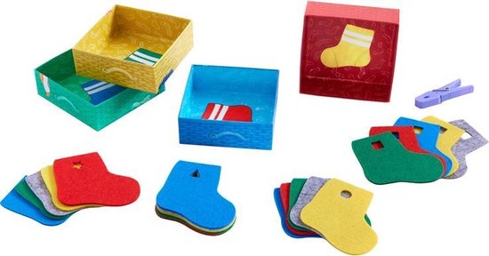 Thumbnail van een extra afbeelding van het spel Haba Kinderspel sokken zoeken active kids