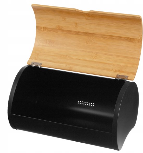 KESPER - Broodtrommel - melamine, bamboe - grijs