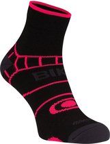 Chaussettes Avento avec Climayarn - Noir / Rose - 35-38