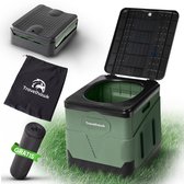 Travelhawk Campingtoilet – Draagbaar & Opvouwbaar – Inclusief 12 Biologisch Afbreekbare Zakjes – Ideaal voor Kamperen, Festivals & Outdoor