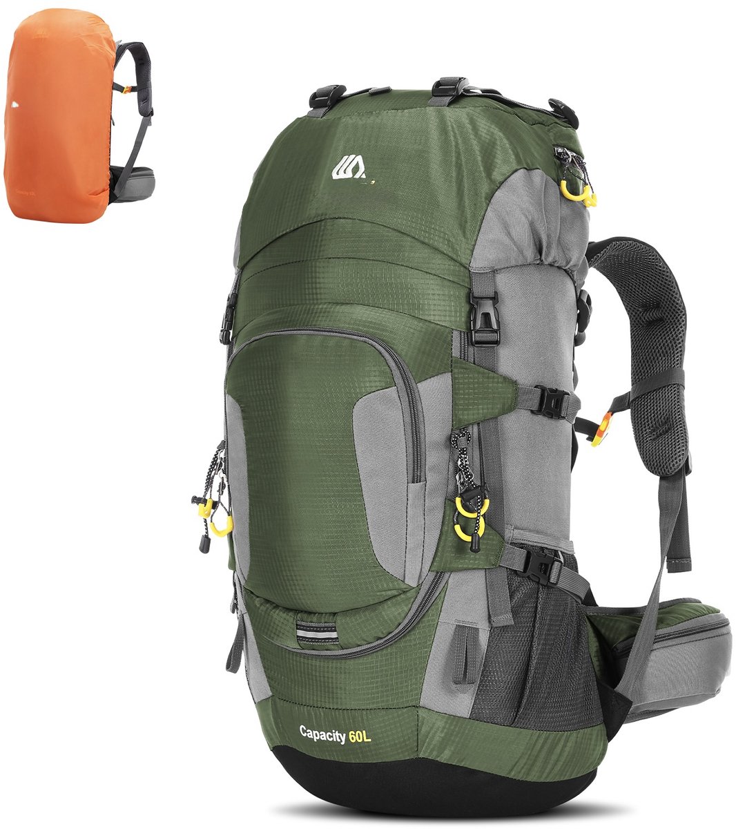 Backpack 60L - Rugtas - Backpacks - Rugzak - Weekendtas - Schooltas - Campingtas - Klimmen - Groen