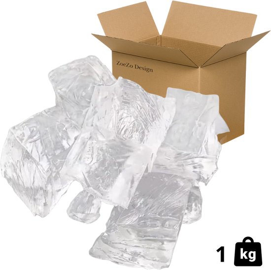 ZoeZo Design - Gel Was - 1 KG - Gel Wax - Doorzichtige was - Zelf kaarsen maken - Kaarsenwas - Gelei - Kristal Kaarsen - Candle Making - Waxmelts - Makkelijk in Gebruik