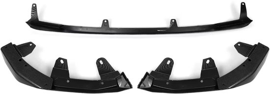 Voorbumper Lip Splitter Kit - Carbon Fiber Stijl - Voor 2021 Up (excl. GT) - ABS Kunststof - Verbetert Rijeigenschappen