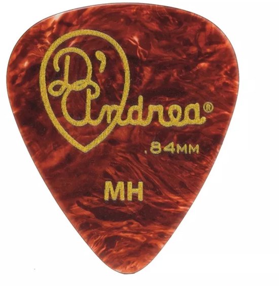 Shell Plectuim D'Andrea - Shell Celluloid - Plectrum - Medium/Heavy - 0.84 mm - 12 ...