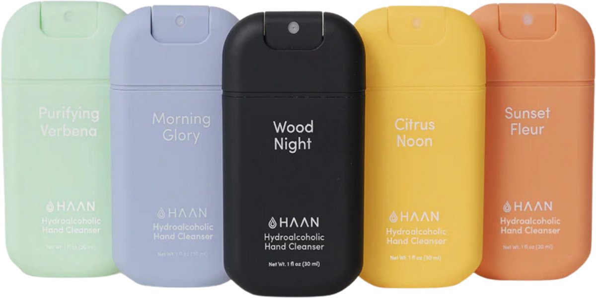 HAAN 5-Pack Mix Handspray Handverzorging Navulbaar 5x 30ml