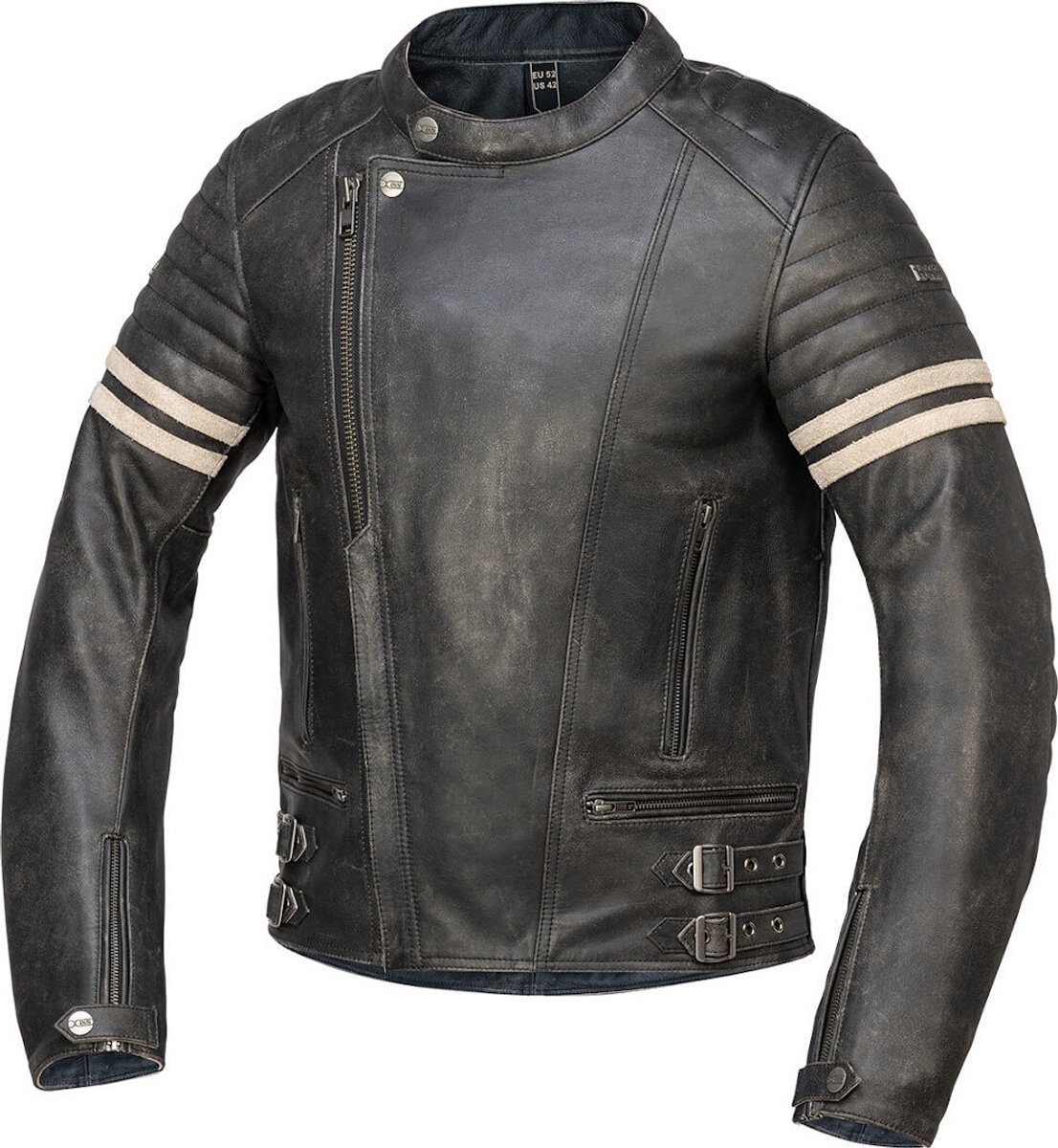 IXS Andy Zwart Leren Motorjas - Jas