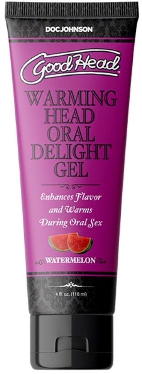 Doc Johnson - GoodHead Warming Oral Delight Gel - Watermeloen - 118 ml