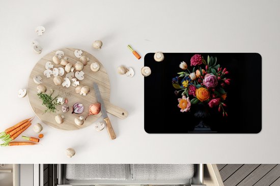 Napperons - 6 pièces - 45x30 cm - Set de table en plastique - Bouquet - Romantique - Coloré - Dessous de Assiettes - Décoration de table - Accessoires de décoration de table de Cuisine - Dessous de verre en Vinyl - Décoration de table