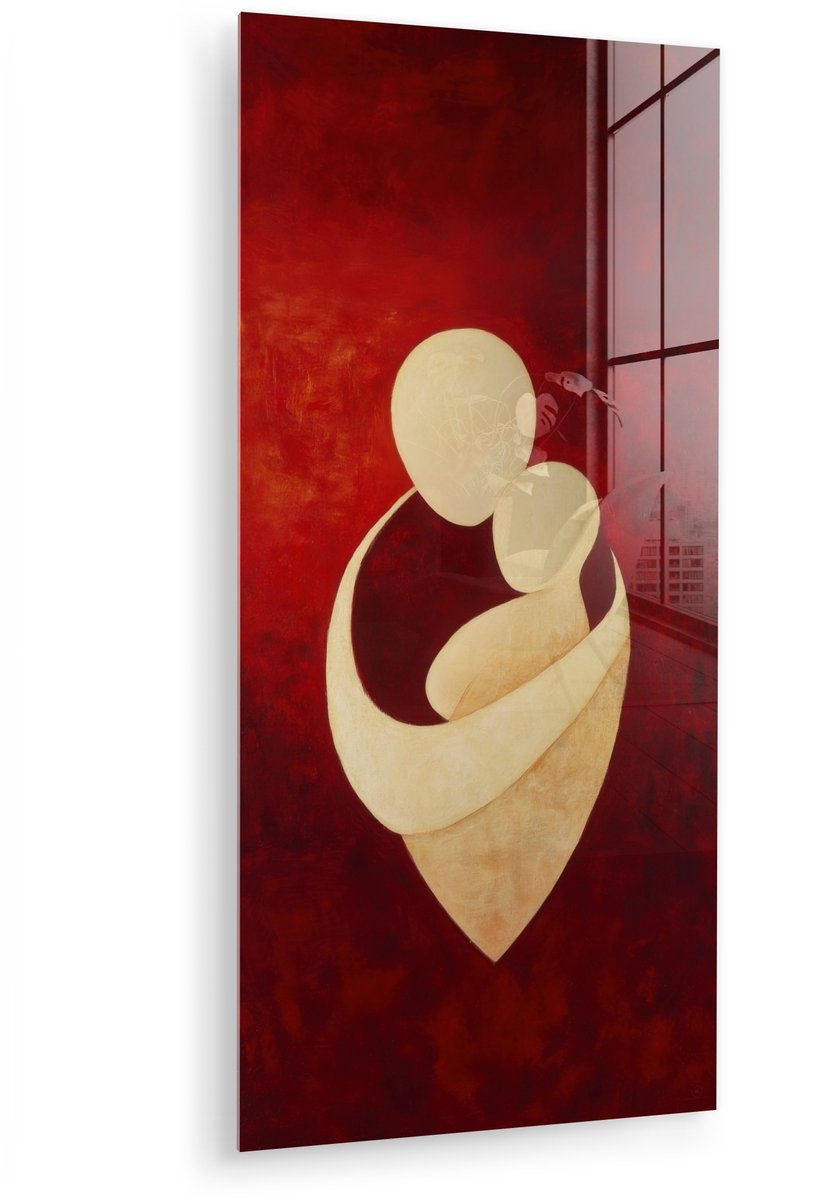 Abstract - Moeder - Kind - Rood