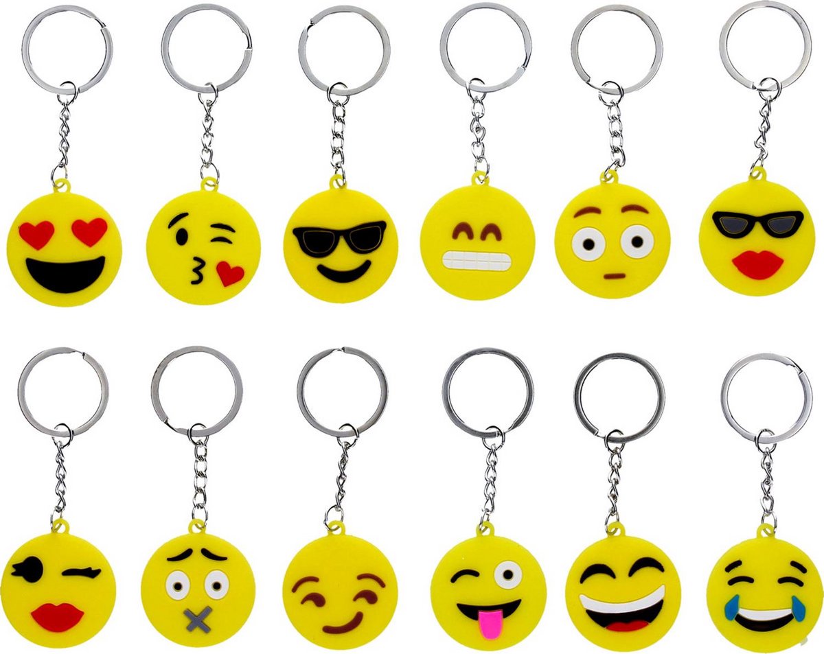 24 Smiley Sleutelhanger | Uitdelen | Traktatie