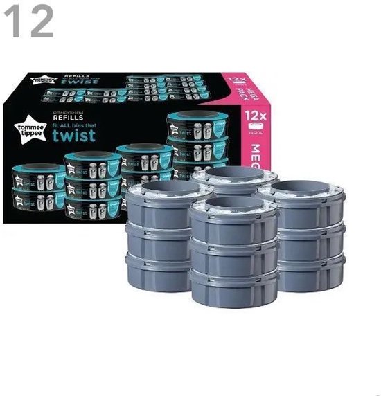 YSWOVUO Luieremmer navulcassettes, navulfolie, luieremmer compatibel met Tommee Tippee, Angelcare, achthoekige luieremmer, LitterLocker, 65 mm, 12 stuks YSWOVUO Luieremmer navulcassettes, navulfolie, luieremmer compatibel met Tommee Tippee, Angelcare, achthoekige luieremmer, LitterLocker, 65 mm, 12 stuks