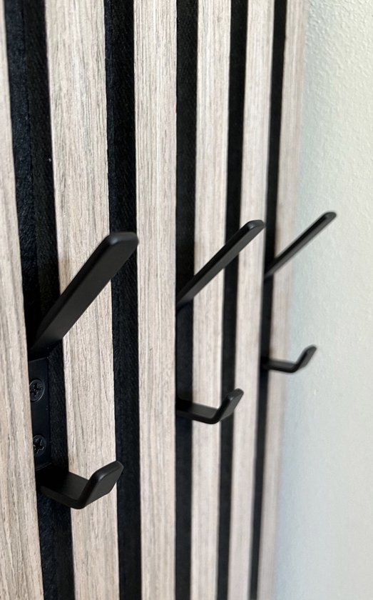 Dubbele kapstokhaak voor akoestisch wandpaneel - 10mm -Akupanel - akoestische panelen - Akoestisch paneel- Akoestische wand - kapstok - Schroefmontage - 1 stuk - Metaal