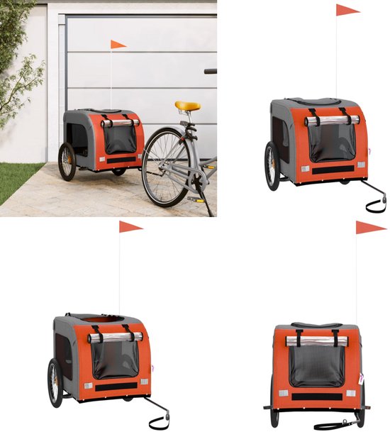 Fietskar met tas oranje en zwart kopen