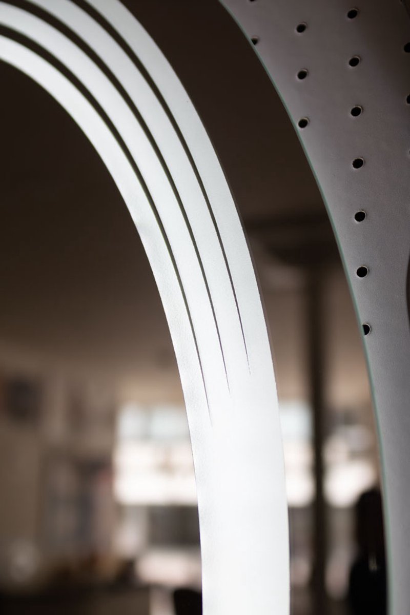 VL HOME Elegante ovale touch led spiegel