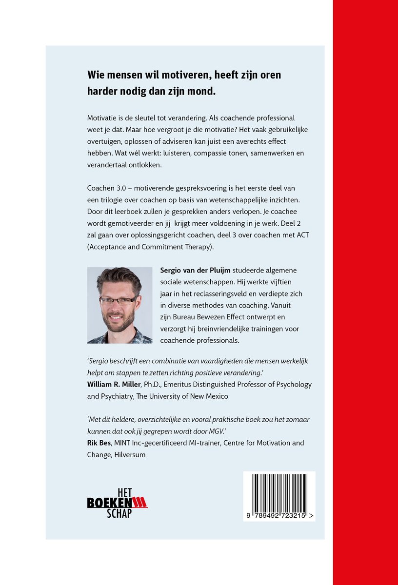 Coachen Reeks 1 - Motiverende gespreksvoering - back cover