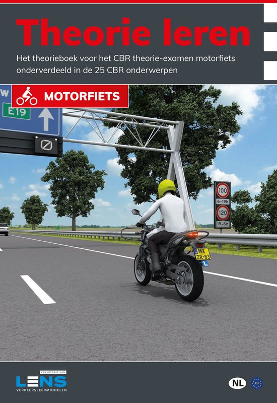 Lens verkeersleermiddelen - Theorie leren motorfiets - cover