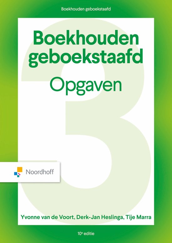 Boekhouden Geboekstaafd 3 - opgaven - 10e editie - cover