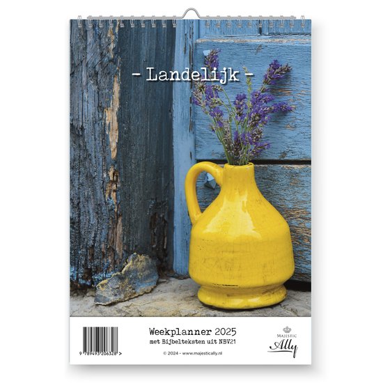 Landelijk met bijbeltekst weekplanner 2025