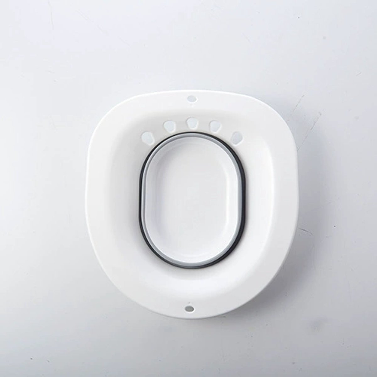 1 stuk grijs bidet opvouwbaar hurkvrij gynaecologisch opsluitingsbekken zwangere vrouwen wastafel billen medicijnbekken anorectale postoperatieve zorgbekken