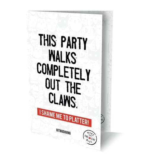 Make that the cat wise - Uitnodiging PK 939 set van 6