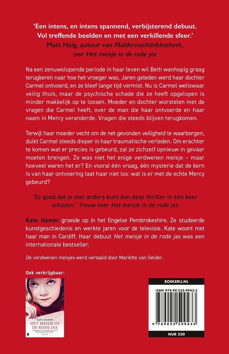 De verdwenen meisjes - back cover