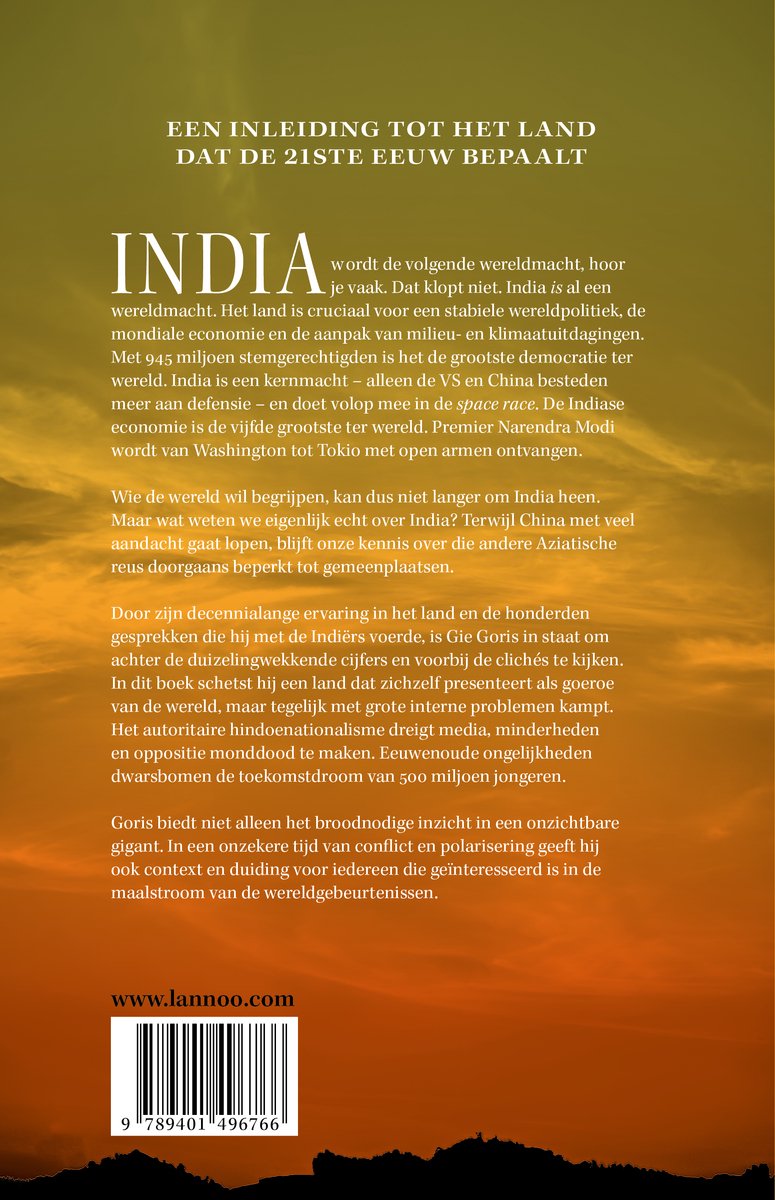 India - back cover