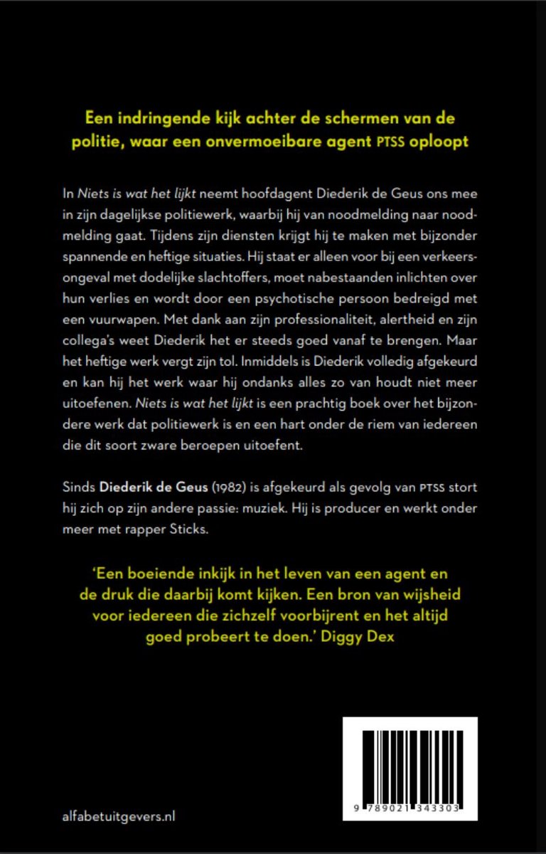 Niets is wat het lijkt - back cover