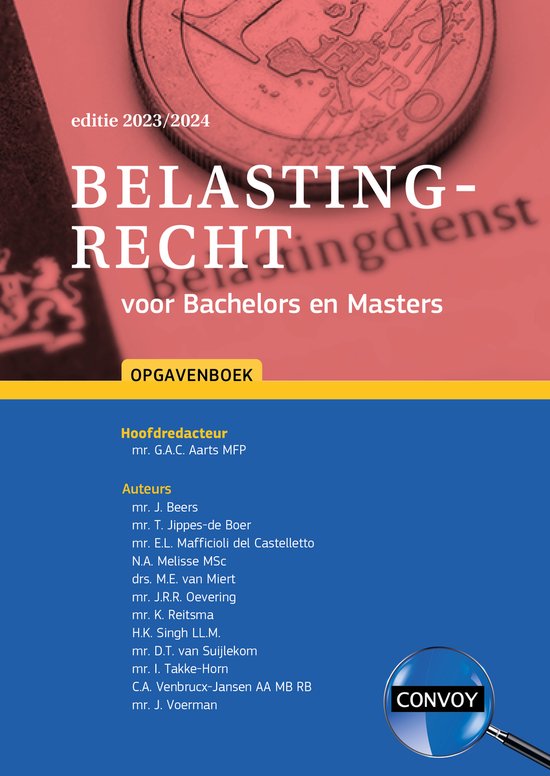 Belastingrecht voor Bachelors en Masters 2023/2024 Opgavenbo ... - cover