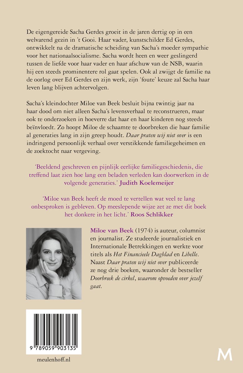 Daar praten wij niet over - back cover