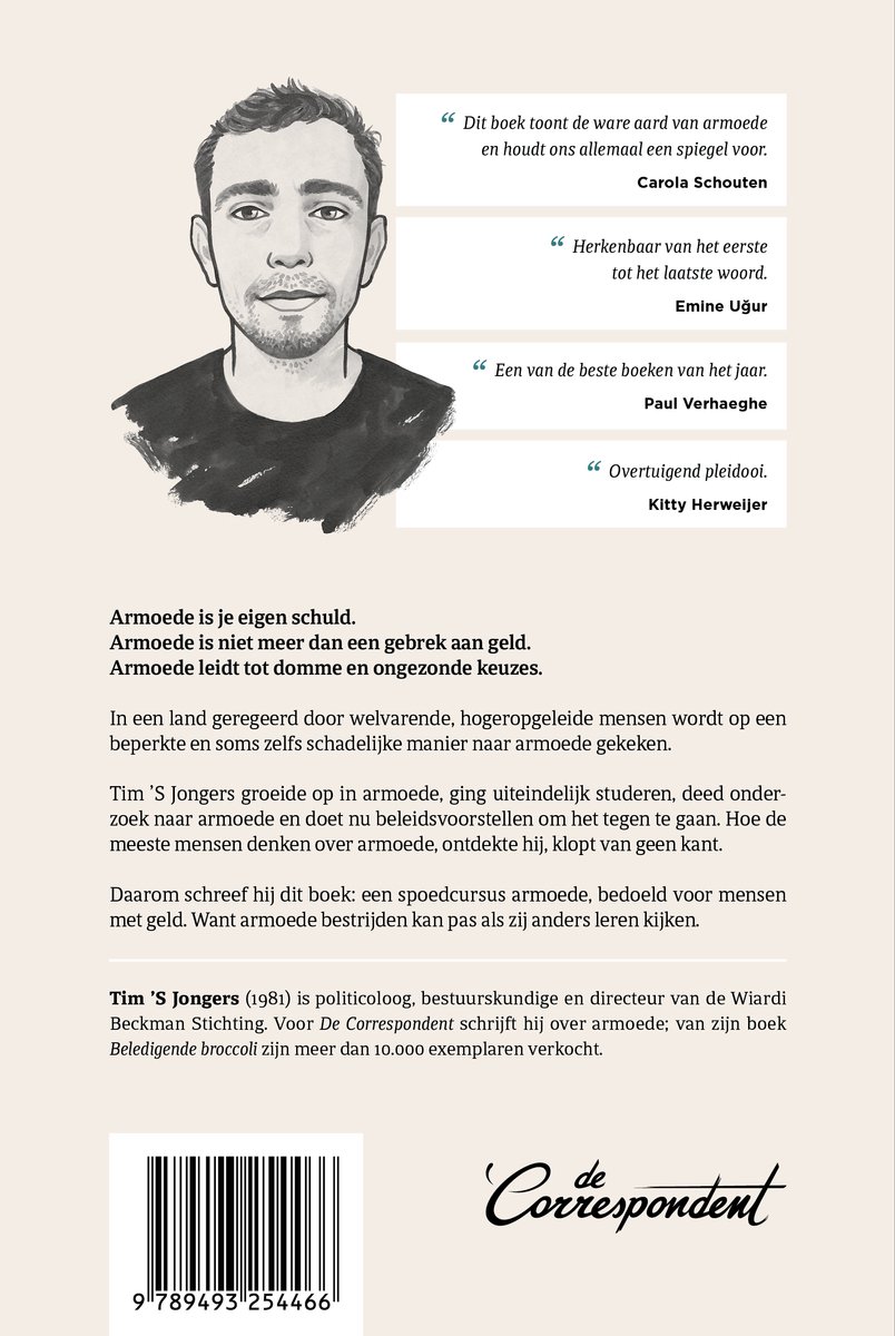 Armoede uitgelegd aan mensen met geld - back cover