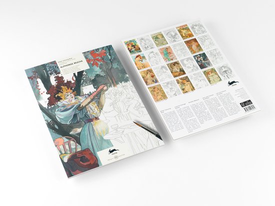 Artists' colouring book - Alphonse Mucha