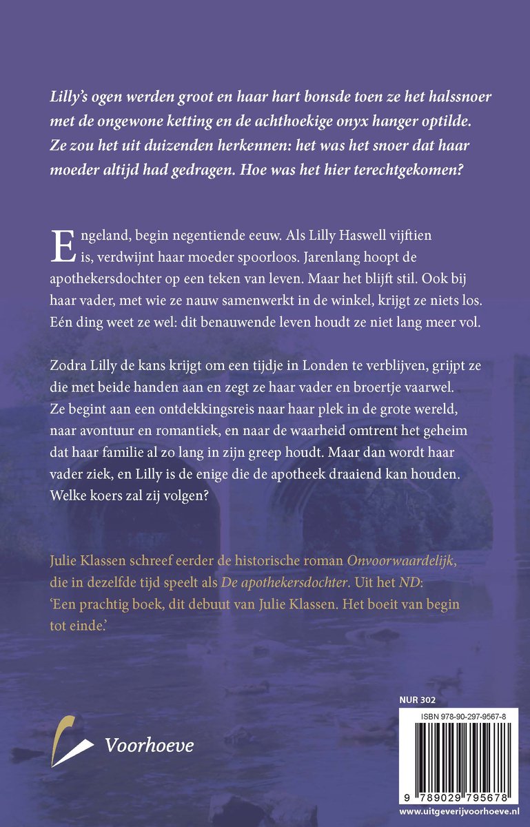 De apothekersdochter - back cover