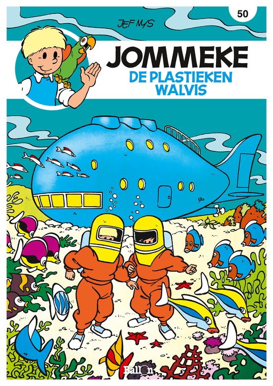 Jommeke strip - nieuwe look 50 - De plastieken walvis - cover