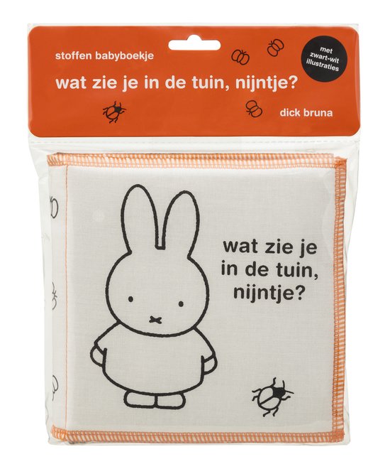 stoffen babyboekje, wat zie je in de tuin, nijntje? - cover
