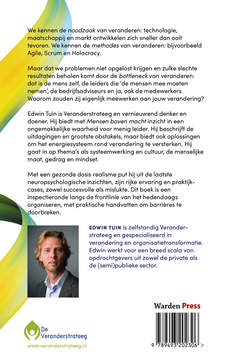 Mensen boven macht - back cover