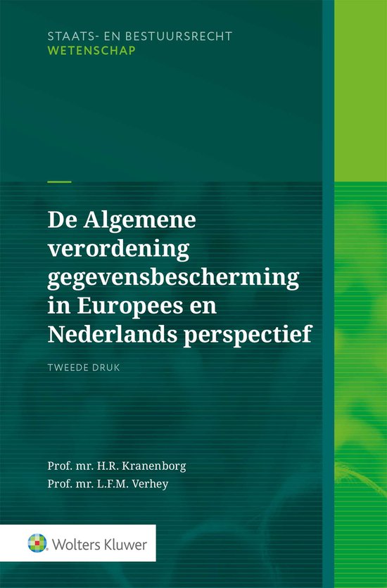 De Algemene verordening gegevensbescherming in Europees & Ne ... - cover
