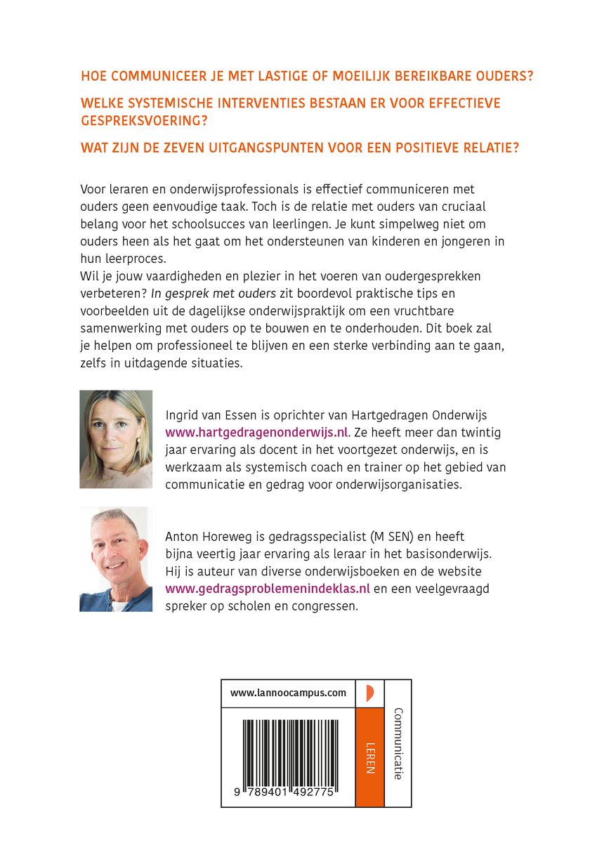 In gesprek met ouders - back cover