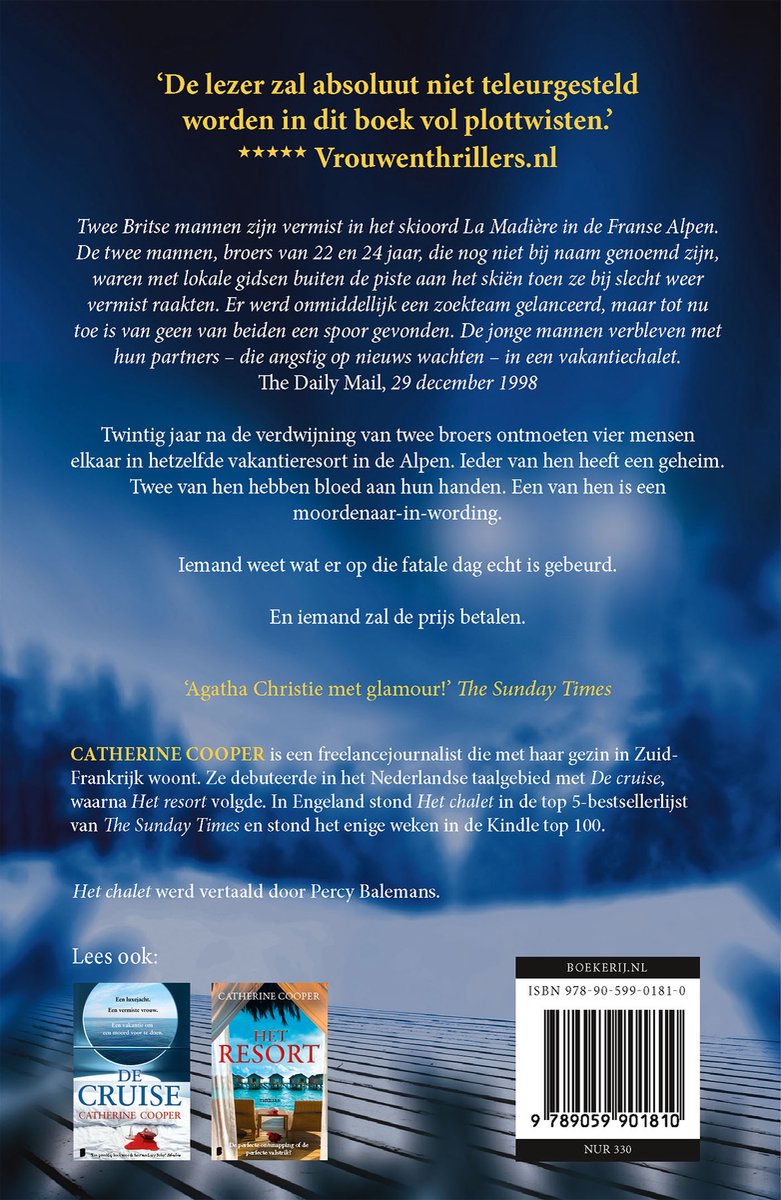 Het chalet - back cover