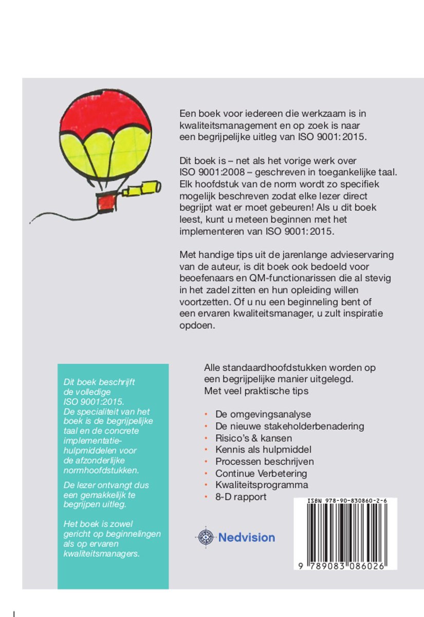 ISO 9001:2015 gemakkelijk uitgelegd - back cover