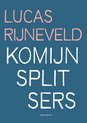 Titelpagina met rode letters: Lucas Rijneveld Komijn Split Sers. Atlas Contact.
