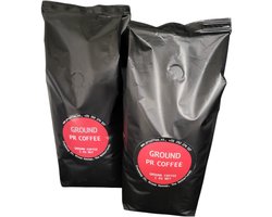 2 x 1 kg gemalen (ground) koffie - intensiteit 3/5 - PR Coffee