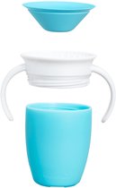 Munchkin Miracle Anti-Lek 360° Drinkbeker - Trainer Cup - Oefenbeker voor Baby en Kind - 207ml - Blauw
