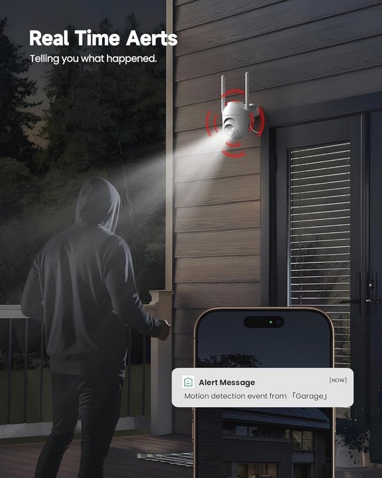 4G LTE Buitenbewakingscamera met 360 Graden Beeld en Nachtzicht — afbeelding 3